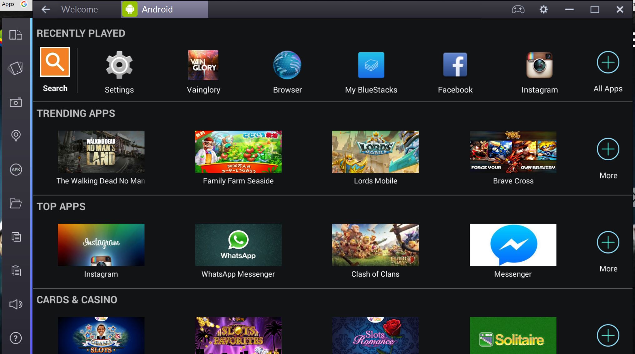 bluestacks game not linking