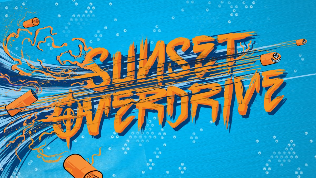 Overdrive Sunset Font   - download free