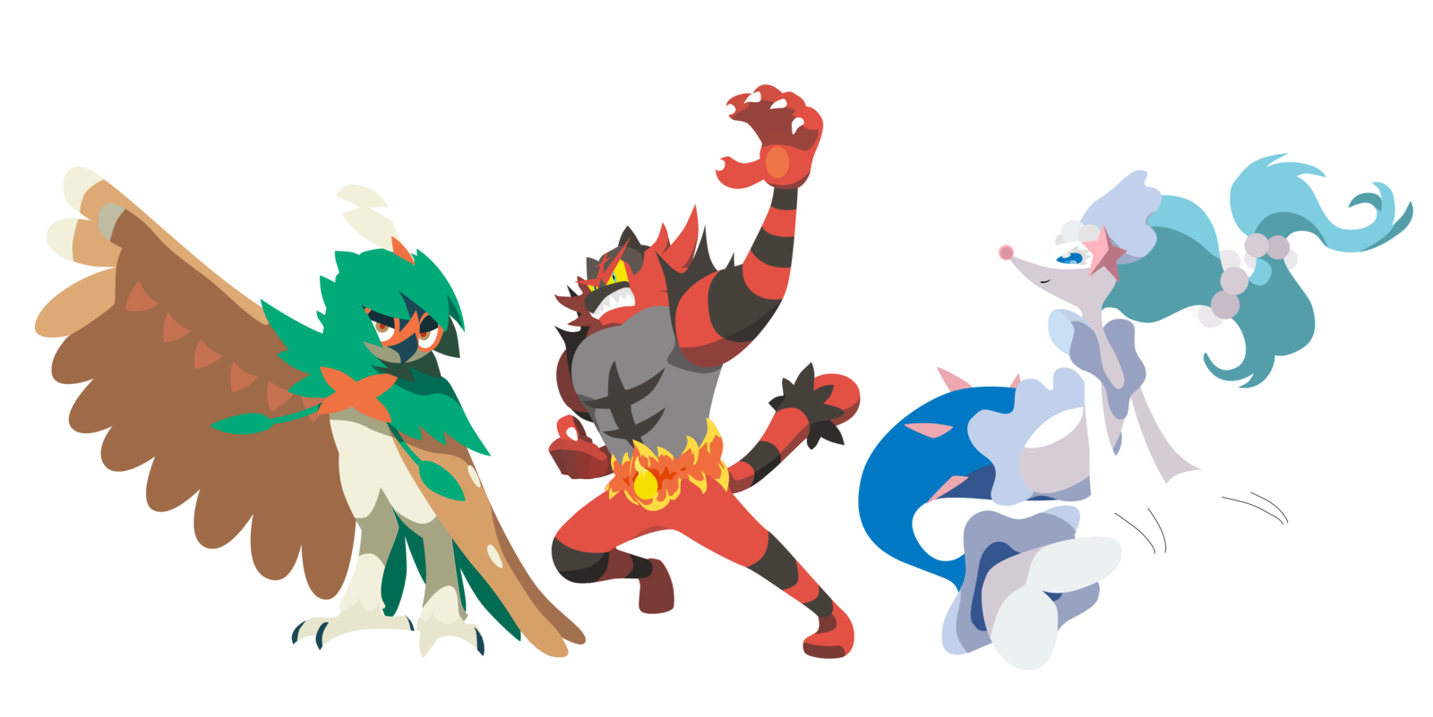 Decidueye incineroar