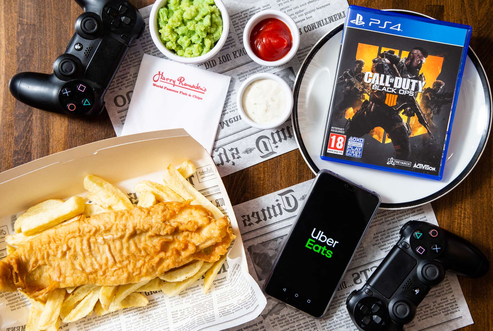 Uber Eats Get Call Of Duty Black Ops 4 Plus Fish Chips For 7 99 Vgu