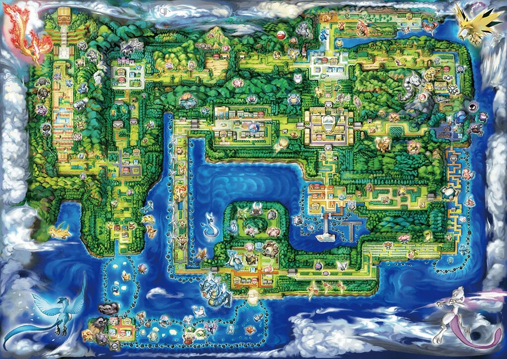 Let S Go Pikachu And Eevee Kanto Map Pokemon Let S Go Pikachu And Eevee Game Guide Vgu