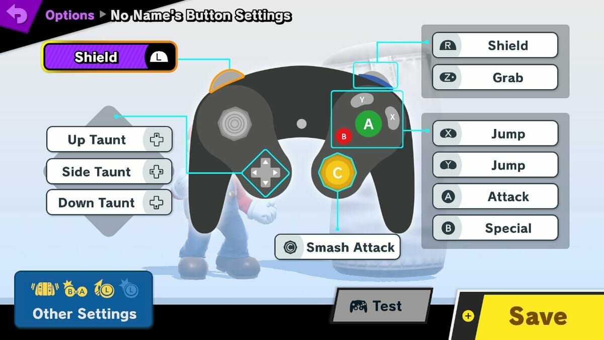 Super smash bro controls